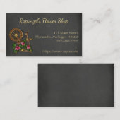 国黒板花店ビジネスカード 名刺 (正面/裏面)