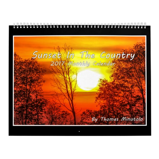 国2017のカレンダーの日没 カレンダー (カバー)