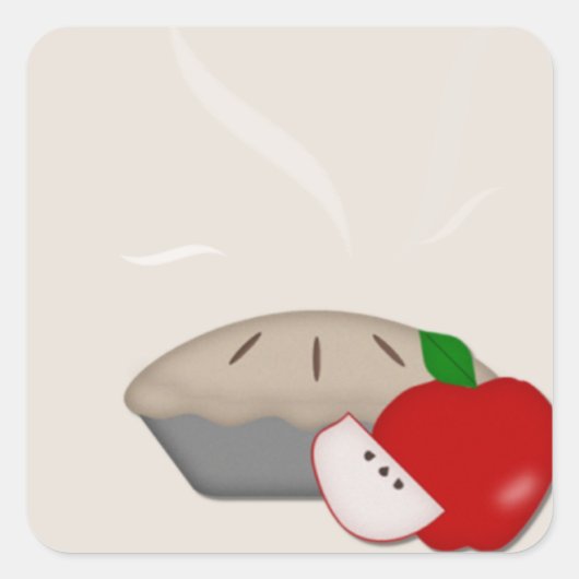 国Apple Pieスタンプ スクエアシール (正面)