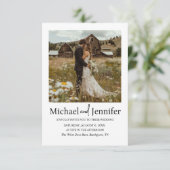 国russit 2写真qrコードrsvp 結婚's 招待状 (スタンド正面)