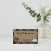 国Saltbox & Sheep名刺テンプレート 名刺 (スタンド正面)