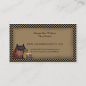 国Saltbox & Sheep名刺テンプレート 名刺 (裏面)