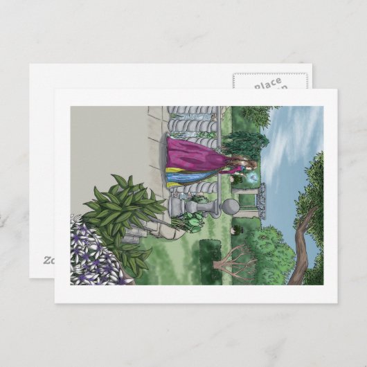 園の妖精 ポストカード (正面/裏面)