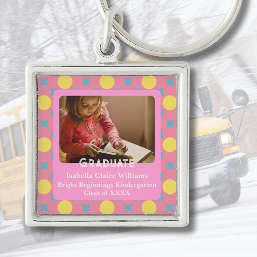 園児向けのかわいい花学位授与 キーホルダー