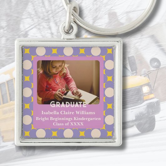 園児向けのかわいい花学位授与 キーホルダー