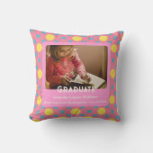 園児向けのかわいい花学位授与 クッション (正面)