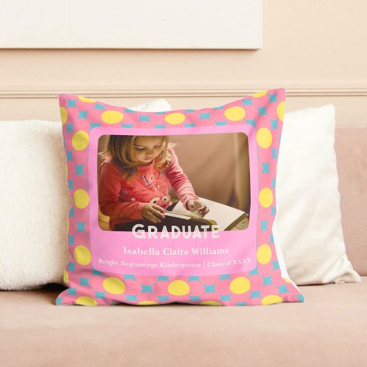 園児向けのかわいい花学位授与 クッション