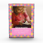 園児向けのかわいい花学位授与 フォトブロック (正面)