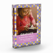 園児向けのかわいい花学位授与 フォトブロック (左)