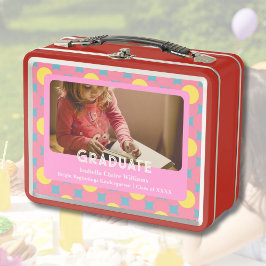 園児向けのかわいい花学位授与 メタルランチボックス