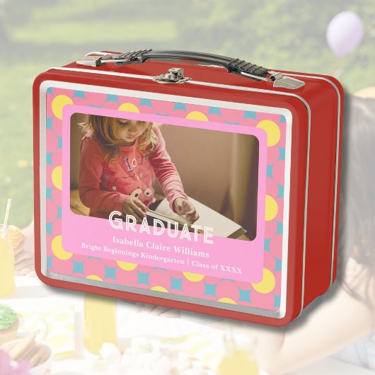 園児向けのかわいい花学位授与 メタルランチボックス