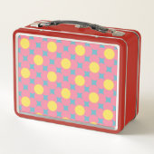 園児向けのかわいい花学位授与 メタルランチボックス (裏面)