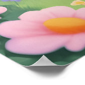 園内でアイスクリームを楽しむ子供たちAIジェネレーター ポスター (角)