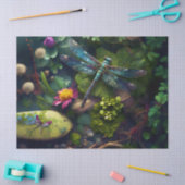 園内のトンボカラフルイ 薄葉紙 (クラフト)