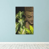 園内の像：タイのチェンマイ キャンバスプリント (インサイチュ (ウッドフロア))