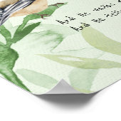 園内の癒しの賛美歌ガーデンバードアートポスト ポスター (角)