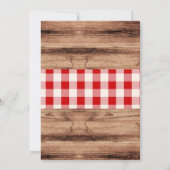 園内の誕生日パーティーの招待状 招待状 (裏面)