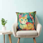 園内の雄大な猫 クッション (椅子)