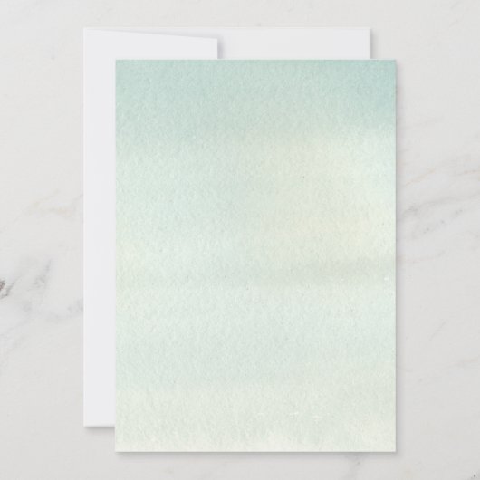 園区とシー素朴な森の山の男の子 招待状 (裏面)