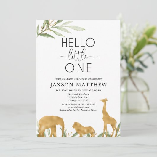 園区と緑が赤モダンちゃんシャワーを迎える 招待状 (スタンド正面)