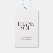 園区のエレガモダンントなバースデーパ感謝していーティ ギフトタグ (正面)