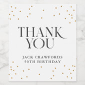 園区のエレガモダンントなバースデーパ感謝していーティ ワインラベル (シングルラベル)