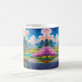"園区の春 – 風光明媚な花 コーヒーマグカップ (中央)