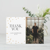 園区ホーライモダンエレガントな誕生日パーティー サンキューカード (スタンド正面)