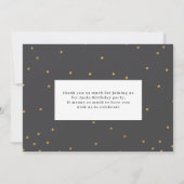 園区ホーライモダンエレガントな誕生日パーティー サンキューカード (裏面)