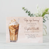 園区園区ホテル!コーヒー誕生日ブランチ 招待状 (スタンド正面)