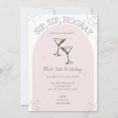 園区Hooray大人の誕生日パーティーへの招待 招待状 (正面)