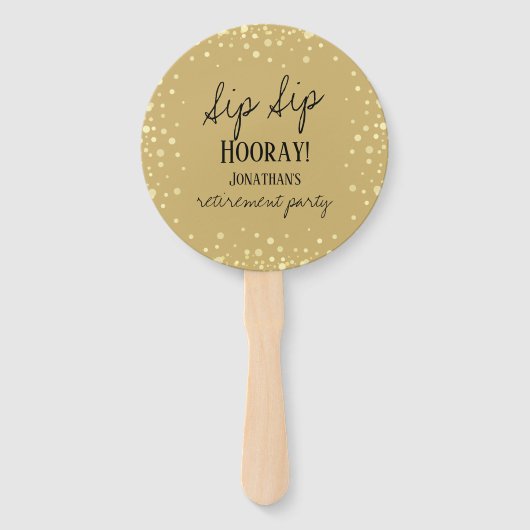 園園園遊星退職祝い ハンドファン (正面)