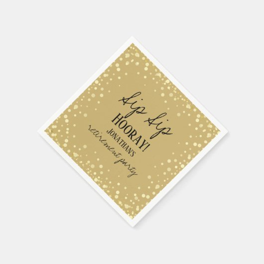 園園遊星引退用ナプキンス スタンダードカクテルナプキン (角)