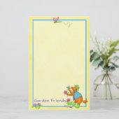 園犬「園友だち」文房具 便箋 (スタンド正面)