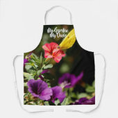 園花と蝶が登場するエプロン エプロン (正面)