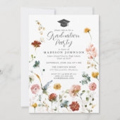 園花写真高校卒業パーティー 招待状 (正面)