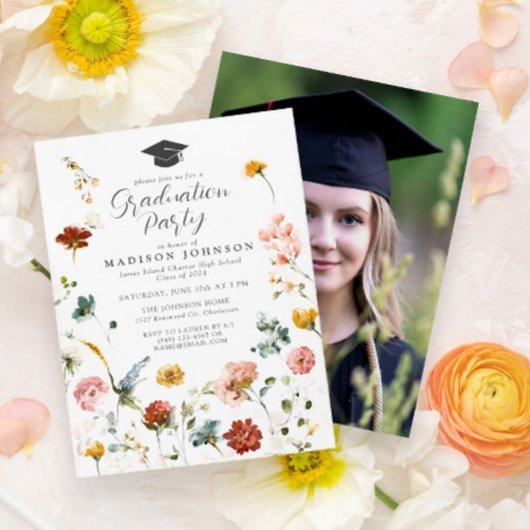 園花写真高校卒業パーティー 招待状
