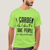園芸おもしろいワードアート Tシャツ (正面)