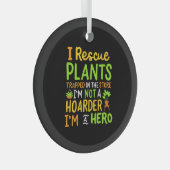 園芸おもしろい庭師 ガラスオーナメント (正面右)