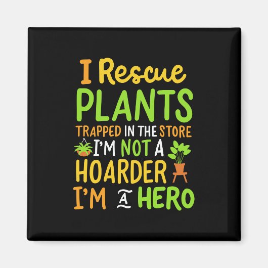 園芸おもしろい庭師 マグネット (正面)