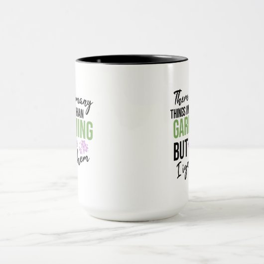 園芸おもしろい引用文ことわざ マグカップ (中央)