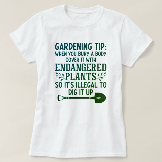園芸おもしろい用チップ Tシャツ (デザイン正面)