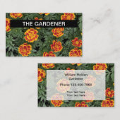 園芸および花 名刺 (正面/裏面)