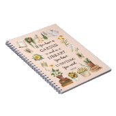 園芸と図書館引用文ひまわりハーブ ノートブック (右側)