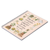 園芸と図書館引用文ひまわりハーブ ノートブック (左側)