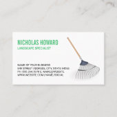 園芸の熊手 名刺 (正面)