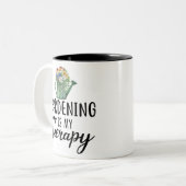 園芸の贈り物,園芸は私のセラピー,園芸 ツートーンマグカップ (正面左)