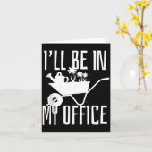 園芸の達人からの贈り物 私のオフィスの庭の植物と共に カード (黄色い花)