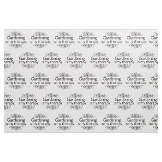 園芸は私のセラピーです ファブリック (ファットクウォーター)