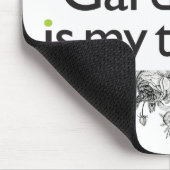 園芸は私のセラピーです マウスパッド (コーナー)